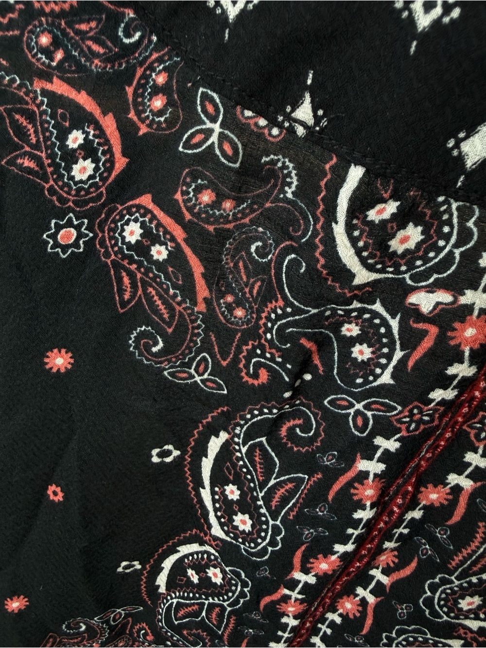 Altr’d State Black Paisley V-Neck Women's Kimono | S - Picture 6 of 7